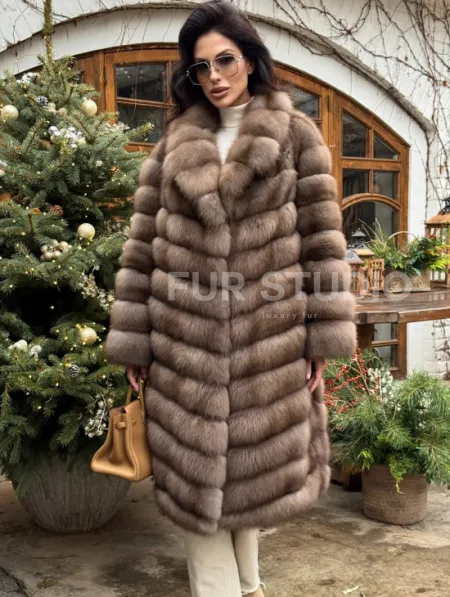 Манто из меха куницы - фото 6