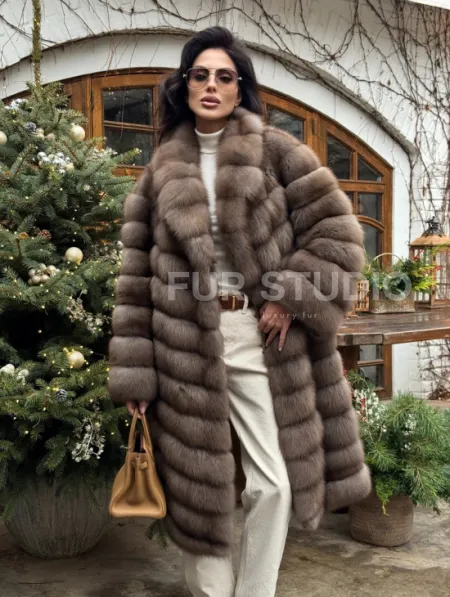Манто из меха куницы - фото 0