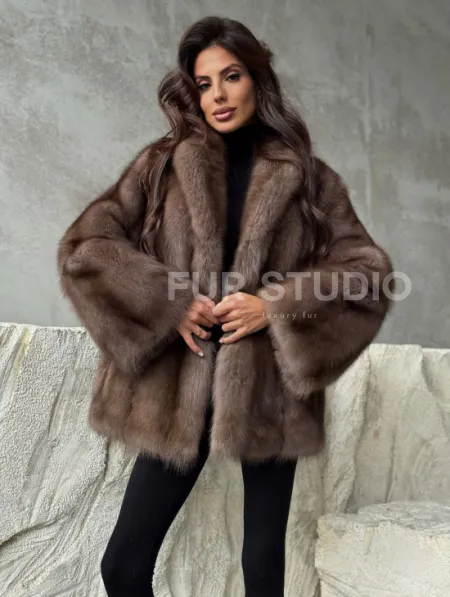 Шуба из меха куницы PREMIUM - фото 7