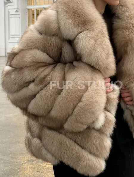 Шуба из песца под куницу - фото 2