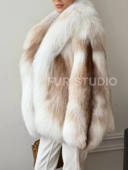 Шуба из меха Marble fox PREMIUM COLLECTION - фото 3