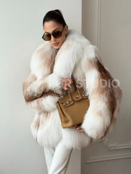 Шуба из меха Marble fox PREMIUM COLLECTION - фото 11