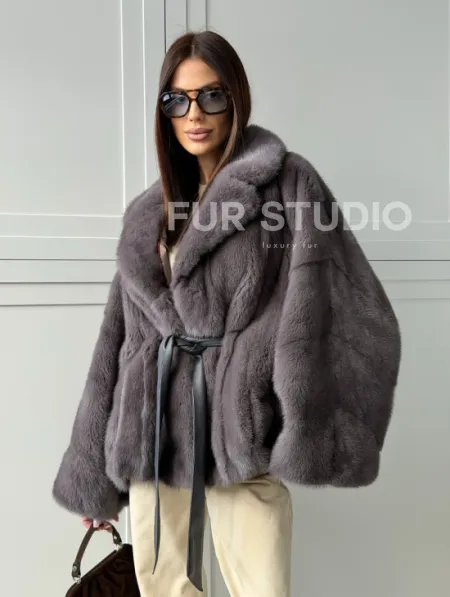 Автоледи норковая, модель -  «Летучая мышь» - фото 13