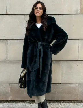 Шуба из аукционной норки NAFA с капюшоном - фото 10