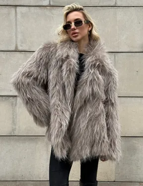 Полушубок из енота с английским воротником - фото 1