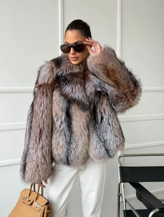 Полушубок из чернобурки - фото 11