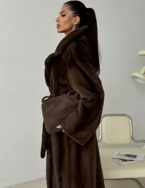 Длинная норковая шуба - фото 2