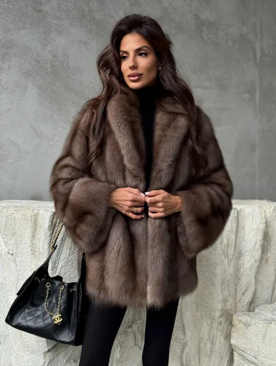 Шуба из меха куницы PREMIUM - фото 9