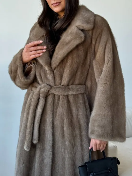 Норка пастель роспуск английский воротник - фото 1