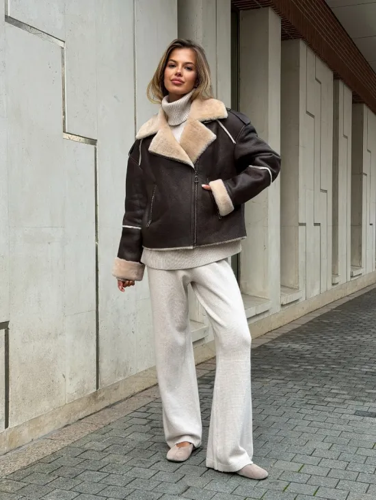 Молодёжная куртка-дубленка - фото 9