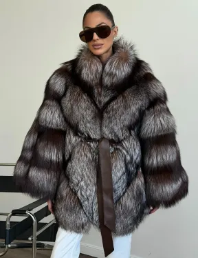 Шуба из лисы - летучая мышь - фото 3