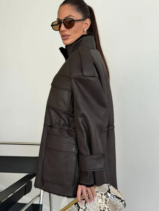 Молодёжная куртка - дублёнка - фото 4