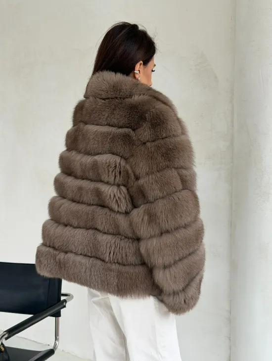 Шуба под соболь из песца - фото 6