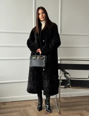 Дубленка из натуральной овчины астраган - фото 17