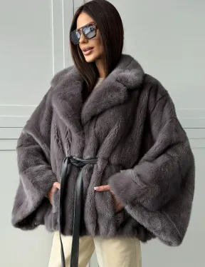 Автоледи норковая, модель -  «Летучая мышь» - фото 6