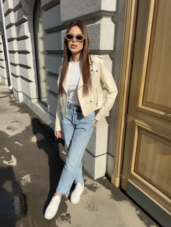 Куртка - косуха из натуральной кожи - фото 5